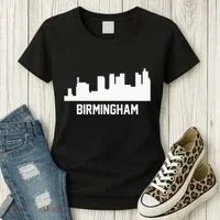 Birmingham Alabama Skyline Cityscape Women's T-Shirt thumb 3