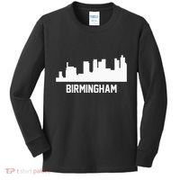 Birmingham Alabama Skyline Cityscape Kids Long Sleeve Shirt thumb 0