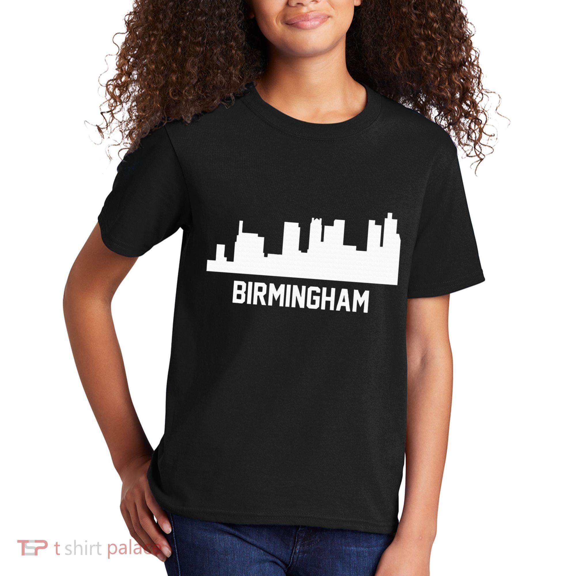 Birmingham Alabama Skyline Cityscape Kids T-Shirt