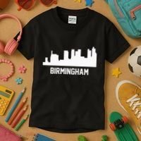 Birmingham Alabama Skyline Cityscape Kids T-Shirt thumb 3