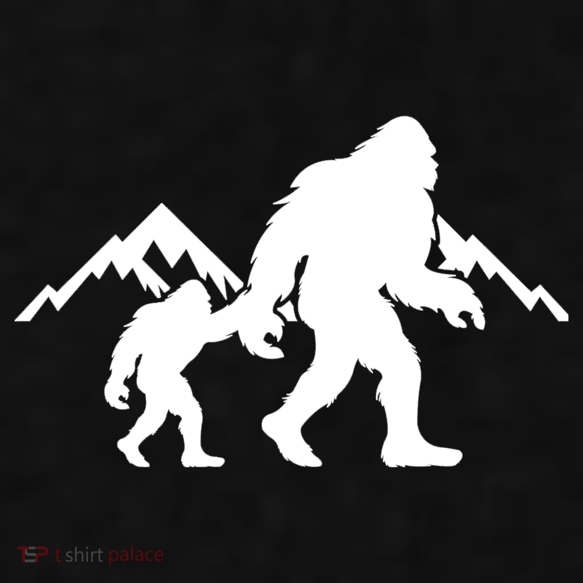 Bigfoot And Son Wild Outdoor Gift For Fathers Day Ladies PosiCharge Tri-Blend Wicking Tank