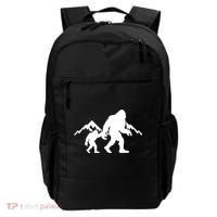 Bigfoot And Son Wild Outdoor Gift For Fathers Day Backpack thumb 0