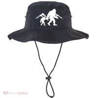 Bigfoot And Son Wild Outdoor Gift For Fathers Day Bucket Hat thumb 0