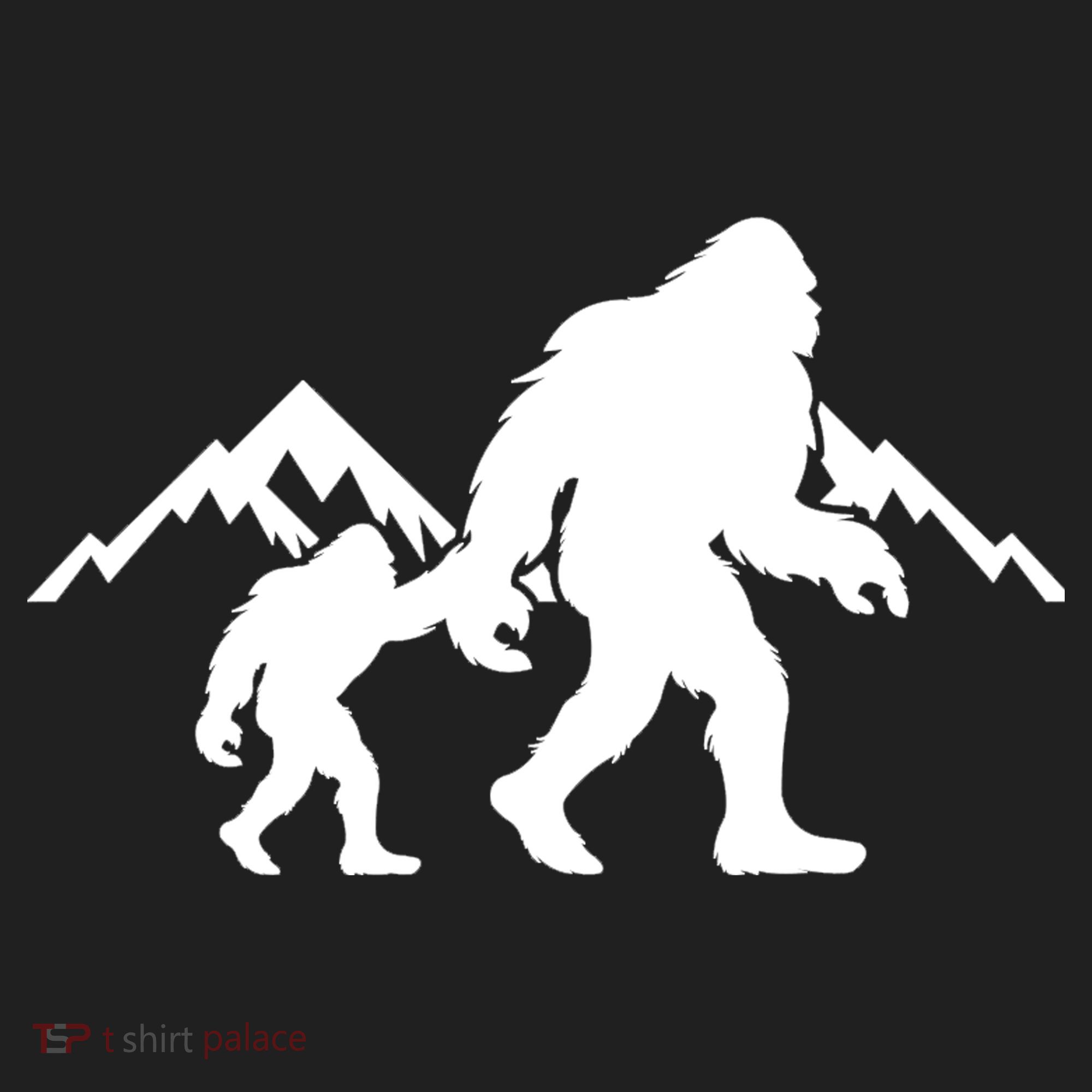Bigfoot And Son Wild Outdoor Gift For Fathers Day Beanie