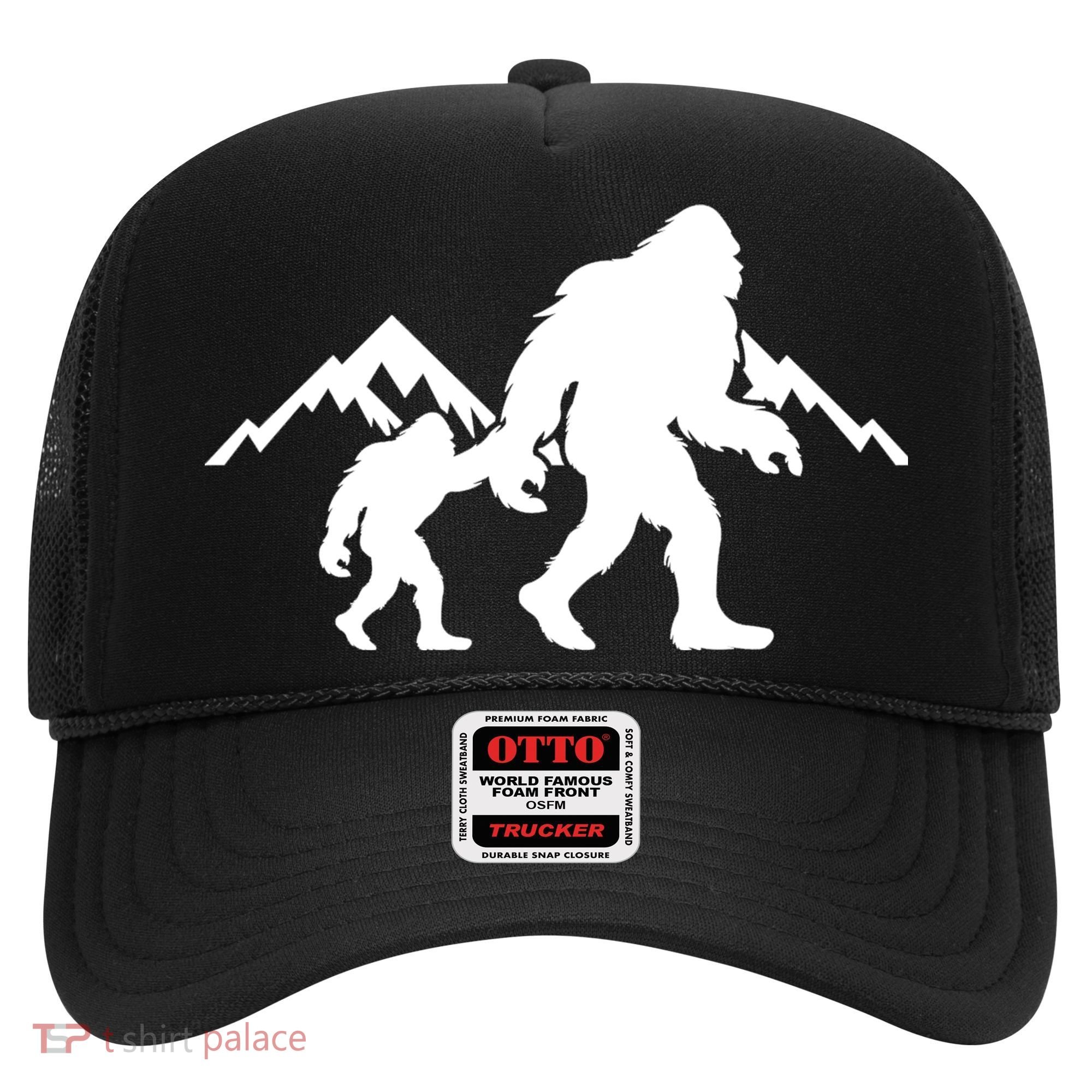 Bigfoot And Son Wild Outdoor Gift For Fathers Day Hat