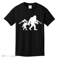 Bigfoot And Son Wild Outdoor Gift For Fathers Day Kids T-Shirt thumb 0