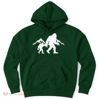 Bigfoot And Son Wild Outdoor Gift For Fathers Day Hoodie thumb 0