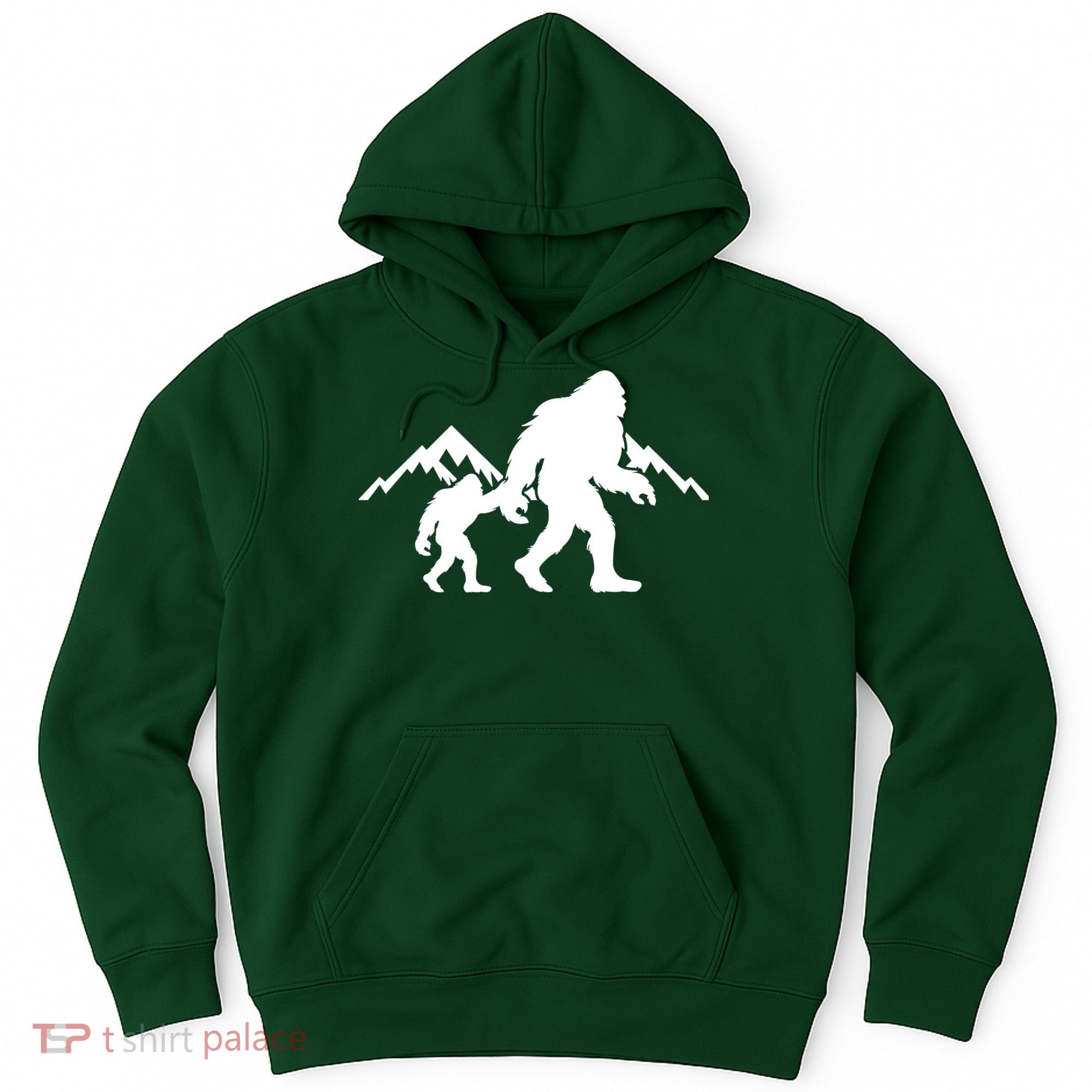 Bigfoot And Son Wild Outdoor Gift For Fathers Day Hoodie