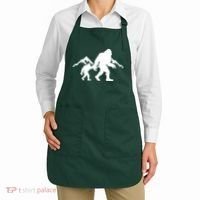 Bigfoot And Son Wild Outdoor Gift For Fathers Day Apron thumb 2