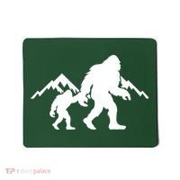 Bigfoot And Son Wild Outdoor Gift For Fathers Day Mousepad thumb 0