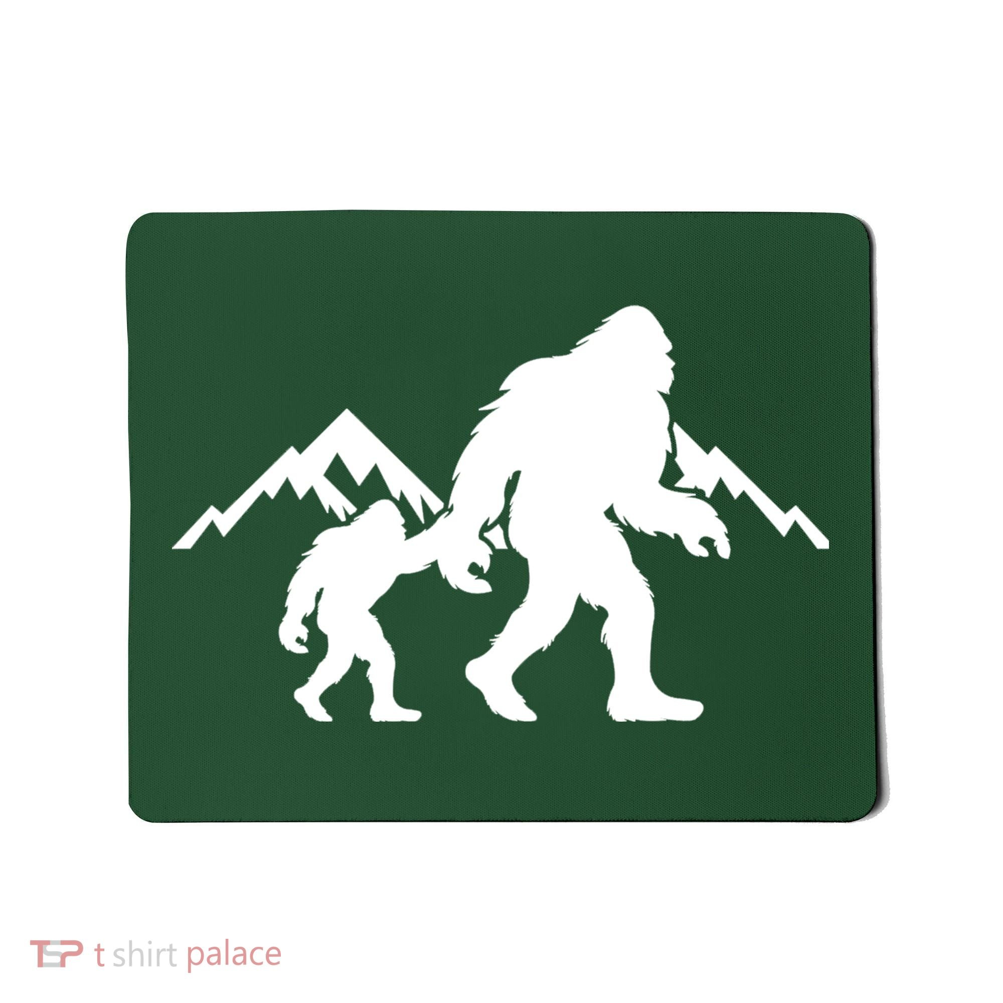 Bigfoot And Son Wild Outdoor Gift For Fathers Day Mousepad