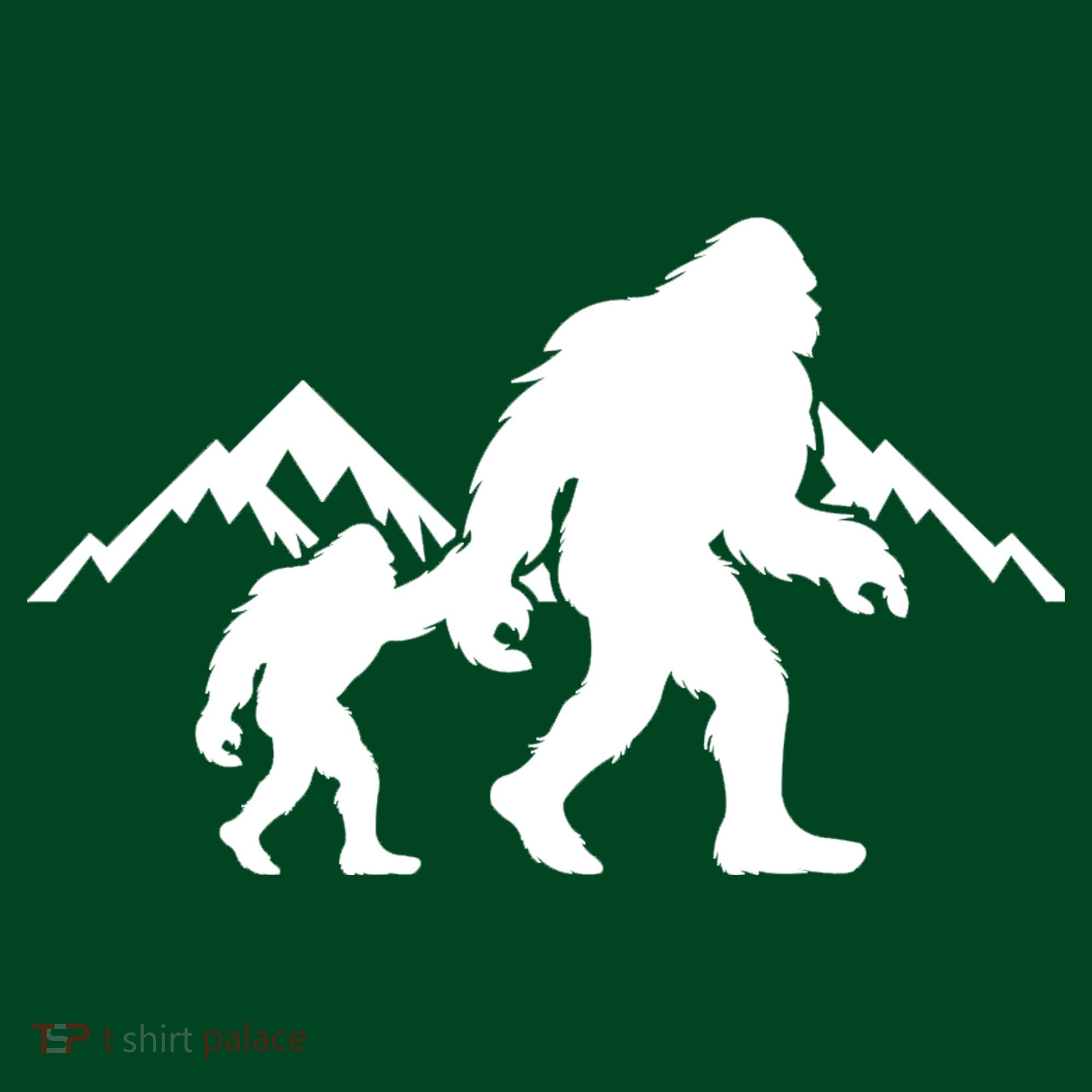 Bigfoot And Son Wild Outdoor Gift For Fathers Day Kids Sweatshirt