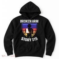 Broken Arm Story Injury Recovery Rehab Injured Hand Hoodie thumb 0