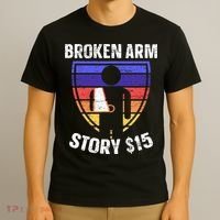 Broken Arm Story Injury Recovery Rehab Injured Hand T-Shirt thumb 3