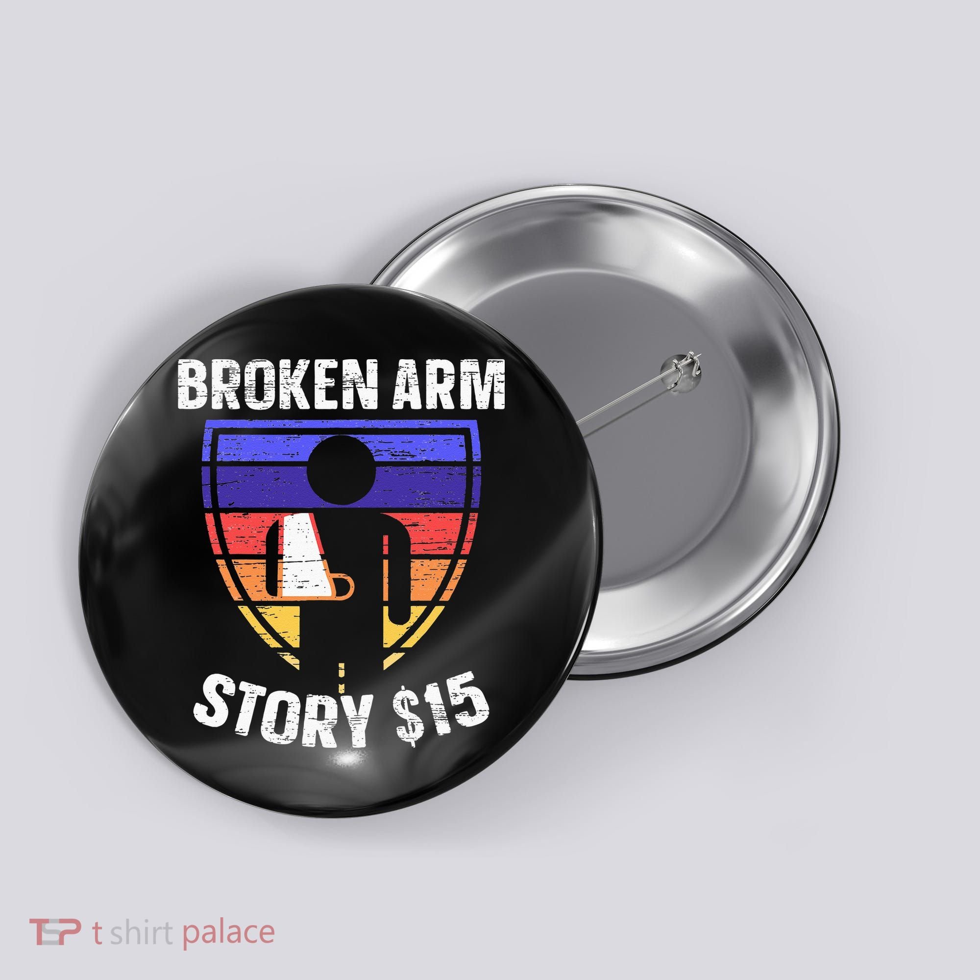 Broken Arm Story Injury Recovery Rehab Injured Hand Button