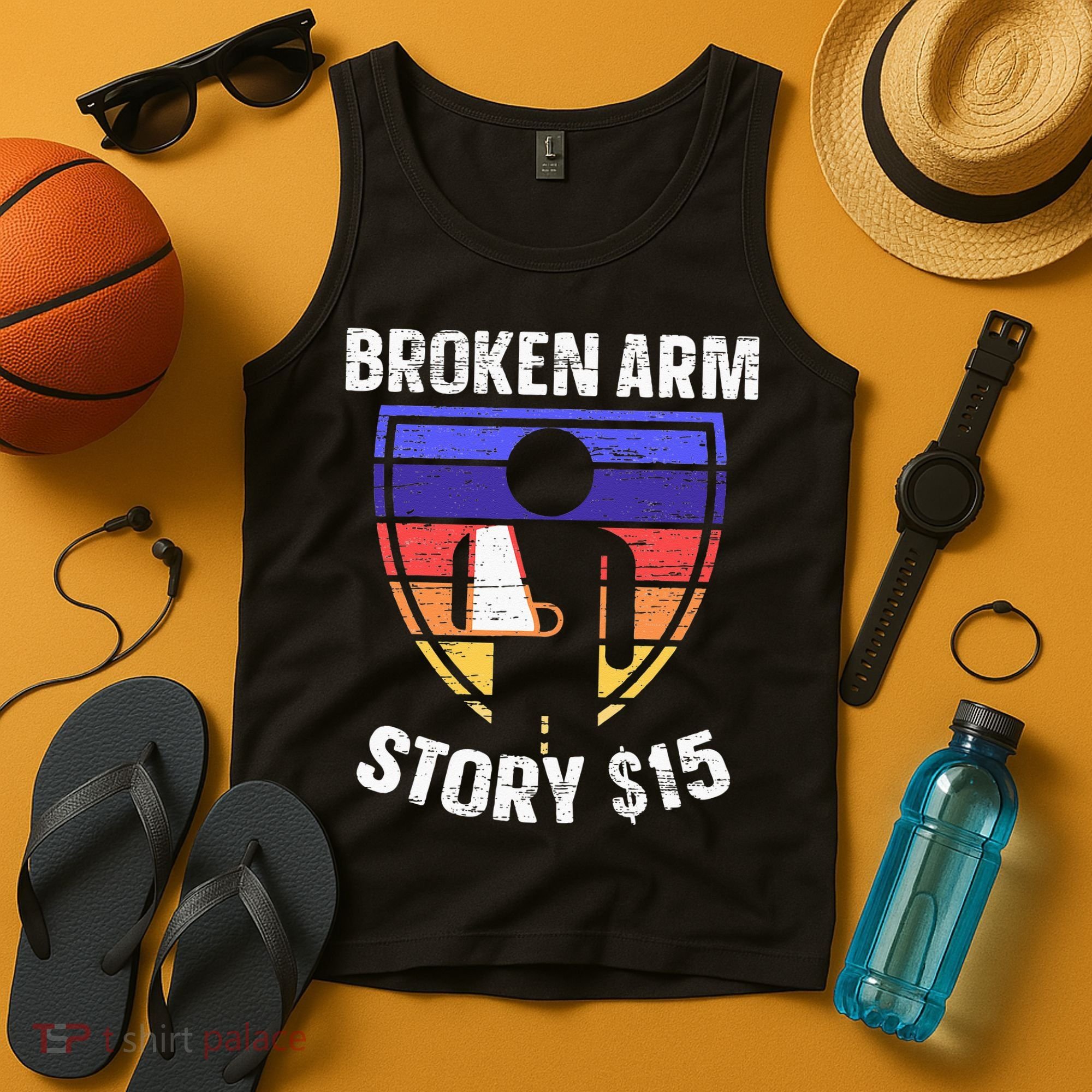 Broken Arm Story Injury Recovery Rehab Injured Hand Tank Top