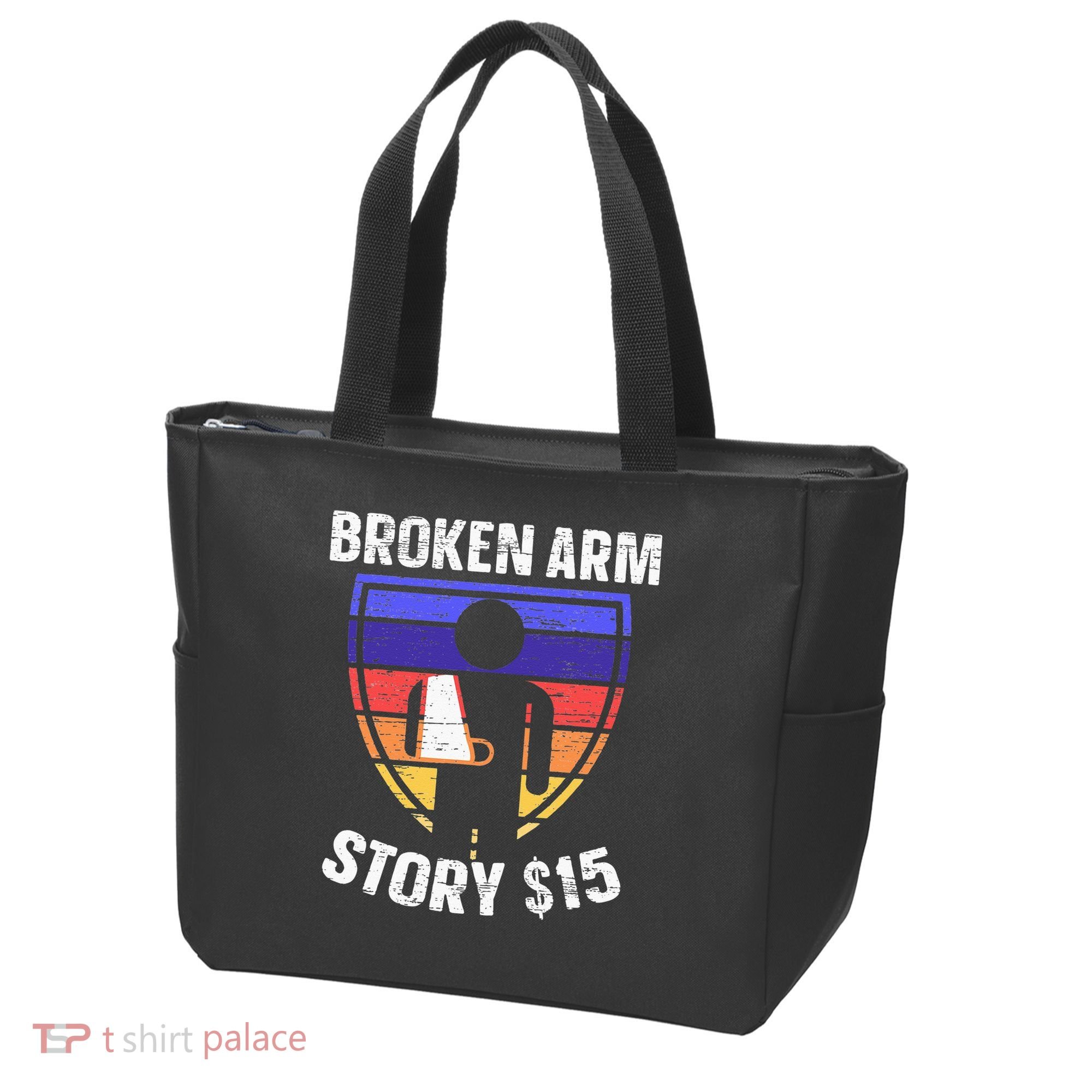 Broken Arm Story Injury Recovery Rehab Injured Hand Tote Bag