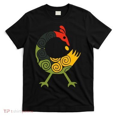 Bird Adinkra Symbol Ghana Sankofa Black History T-Shirt