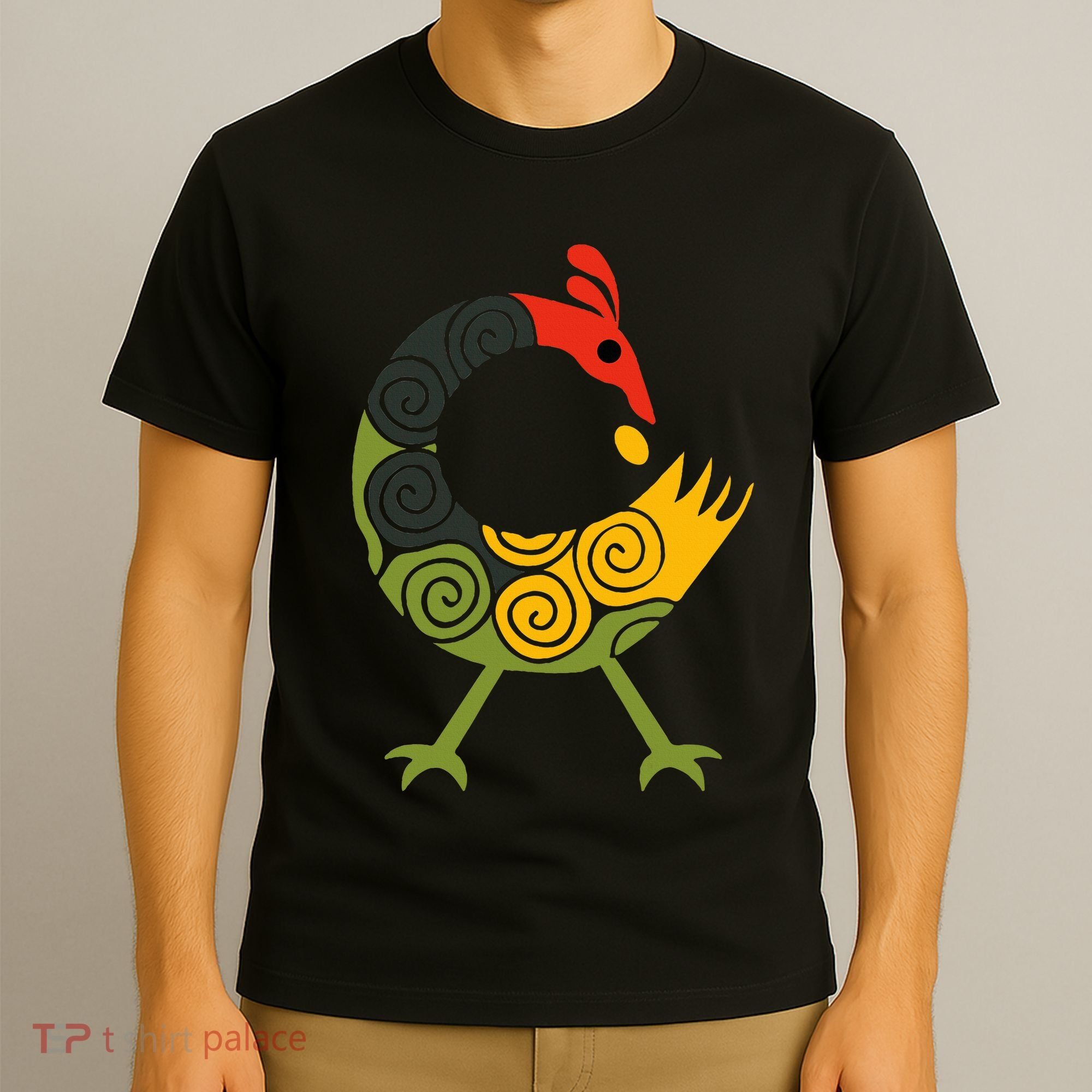 Bird Adinkra Symbol Ghana Sankofa Black History T-Shirt