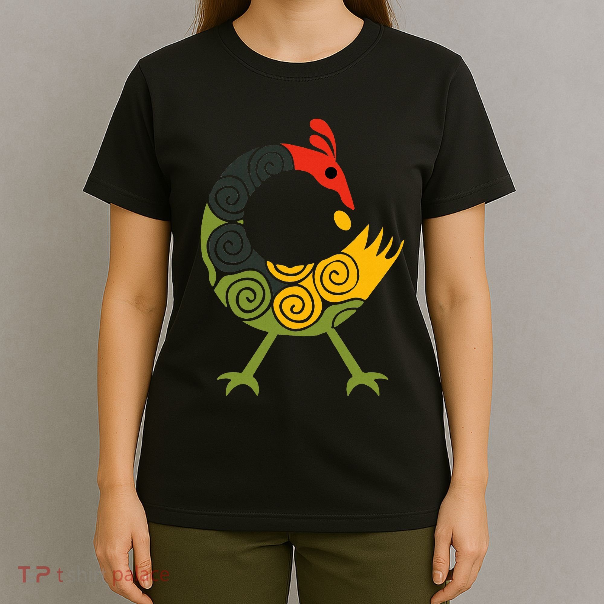 Bird Adinkra Symbol Ghana Sankofa Black History T-Shirt