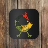 Bird Adinkra Symbol Ghana Sankofa Black History Coaster thumb 0