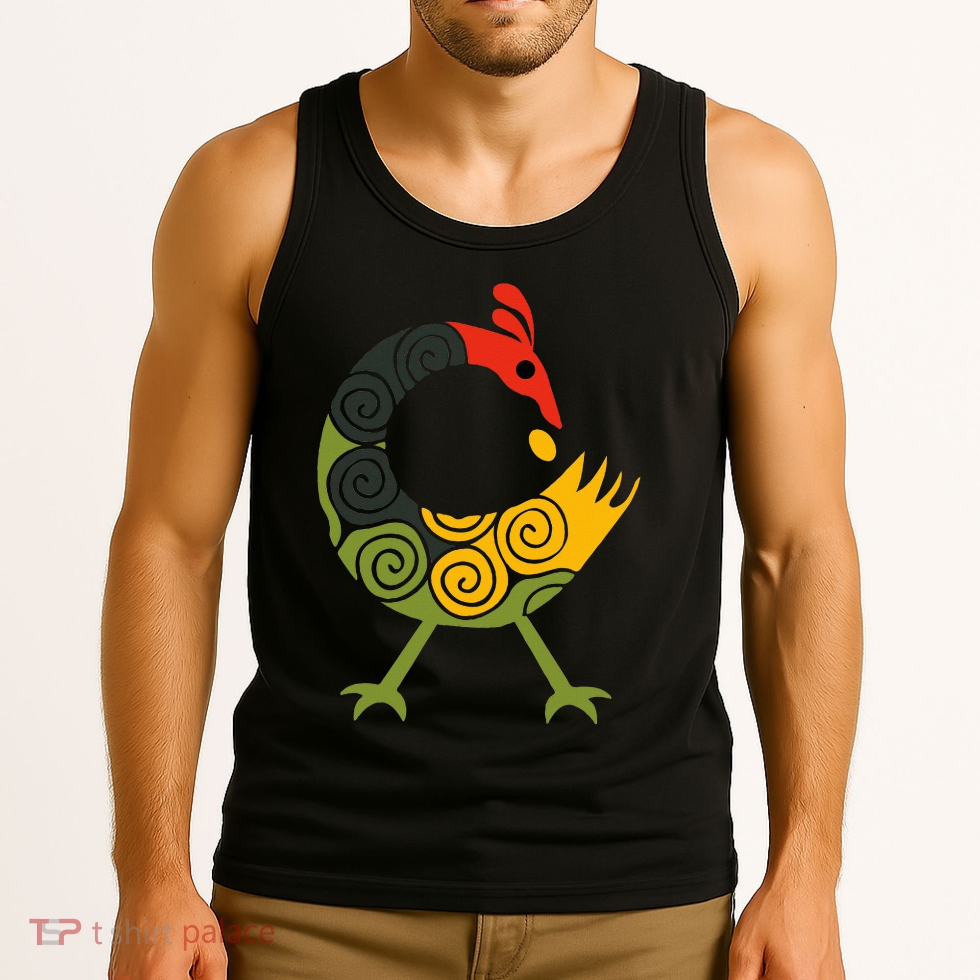 Bird Adinkra Symbol Ghana Sankofa Black History Tank Top