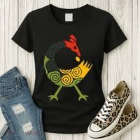 Bird Adinkra Symbol Ghana Sankofa Black History Women's T-Shirt thumb 3