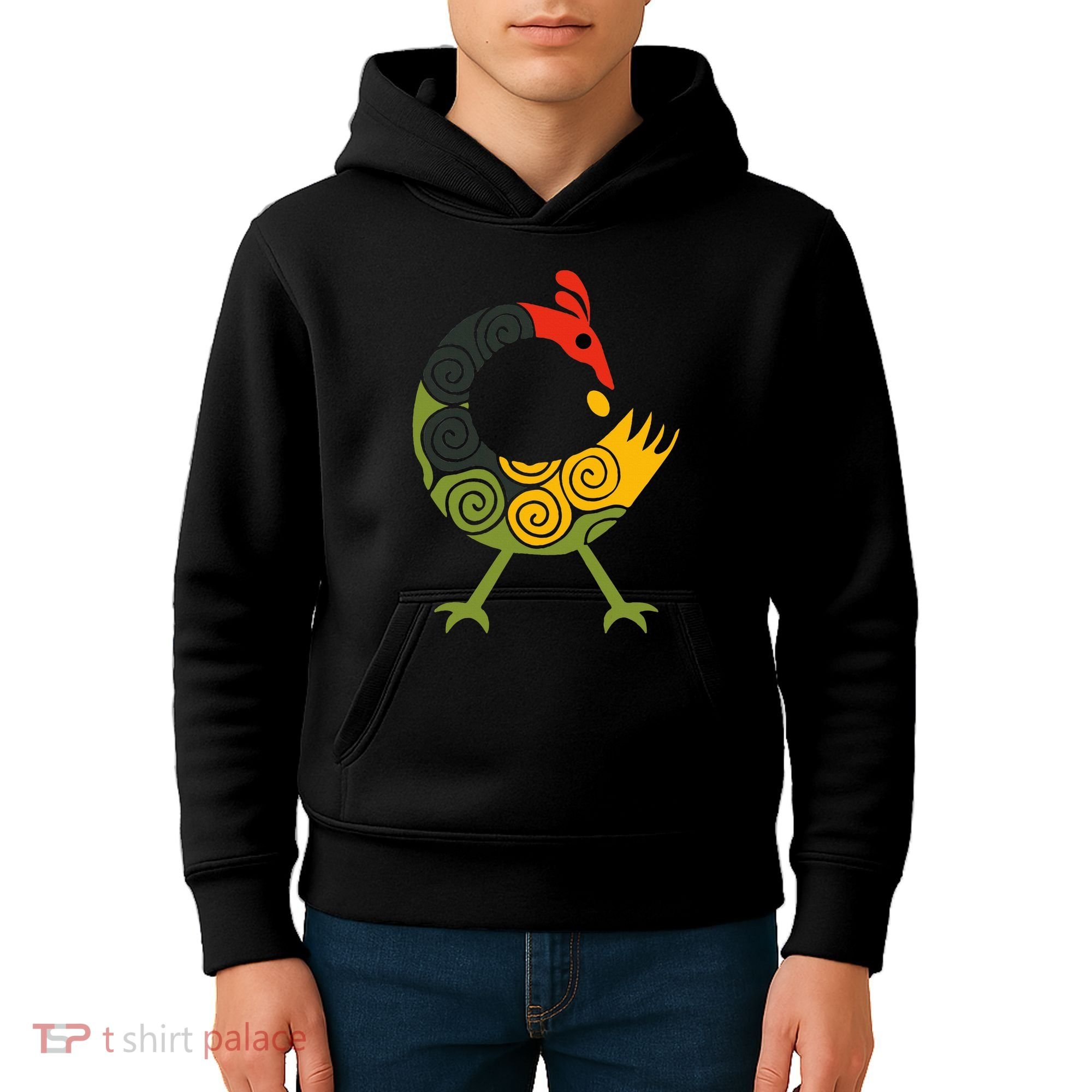 Bird Adinkra Symbol Ghana Sankofa Black History Kids Hoodie