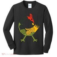 Bird Adinkra Symbol Ghana Sankofa Black History Kids Long Sleeve Shirt thumb 0