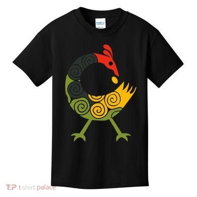 Bird Adinkra Symbol Ghana Sankofa Black History Kids T-Shirt