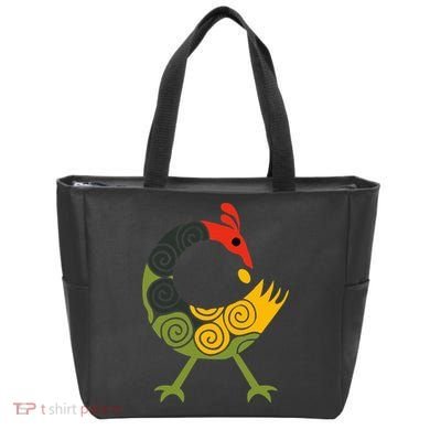 Bird Adinkra Symbol Ghana Sankofa Black History Tote Bag