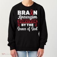 Brain Aneurysm Survivor Medical Condition Aneurysm Awareness Women's Sweatshirt thumb 0