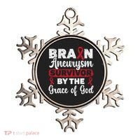 Brain Aneurysm Survivor Medical Condition Aneurysm Awareness Ornament thumb 0