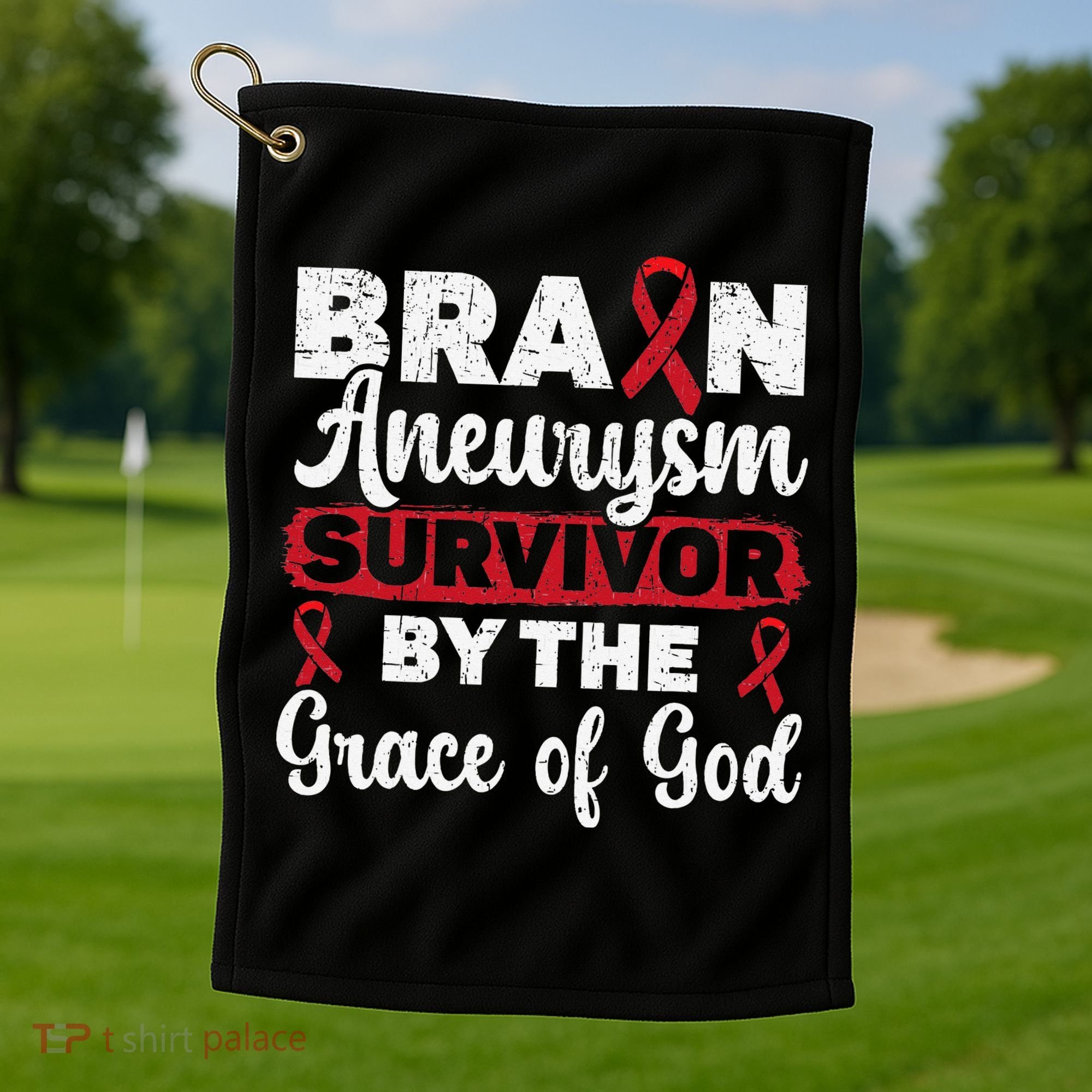 Brain Aneurysm Survivor Medical Condition Aneurysm Awareness Golf Towel