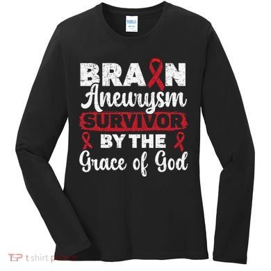 Brain Aneurysm Survivor Medical Condition Aneurysm Awareness Women's Long Sleeve Shirt