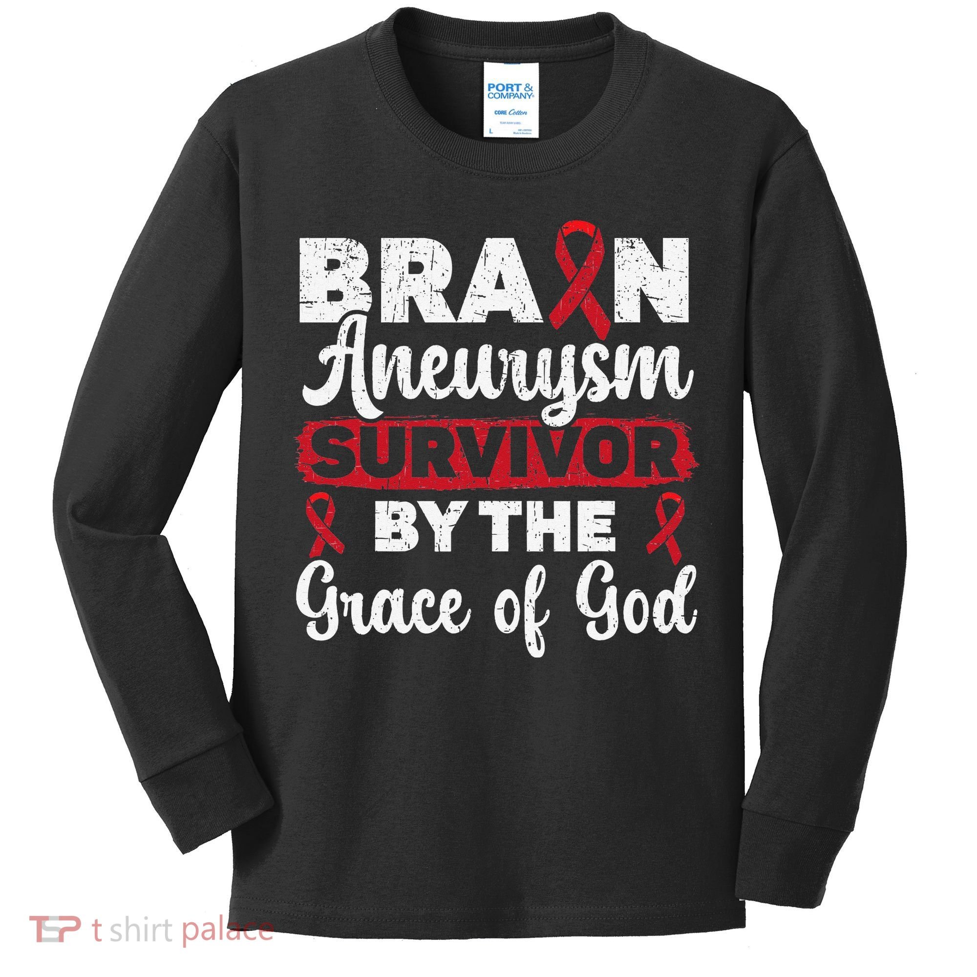 Brain Aneurysm Survivor Medical Condition Aneurysm Awareness Kids Long Sleeve Shirt