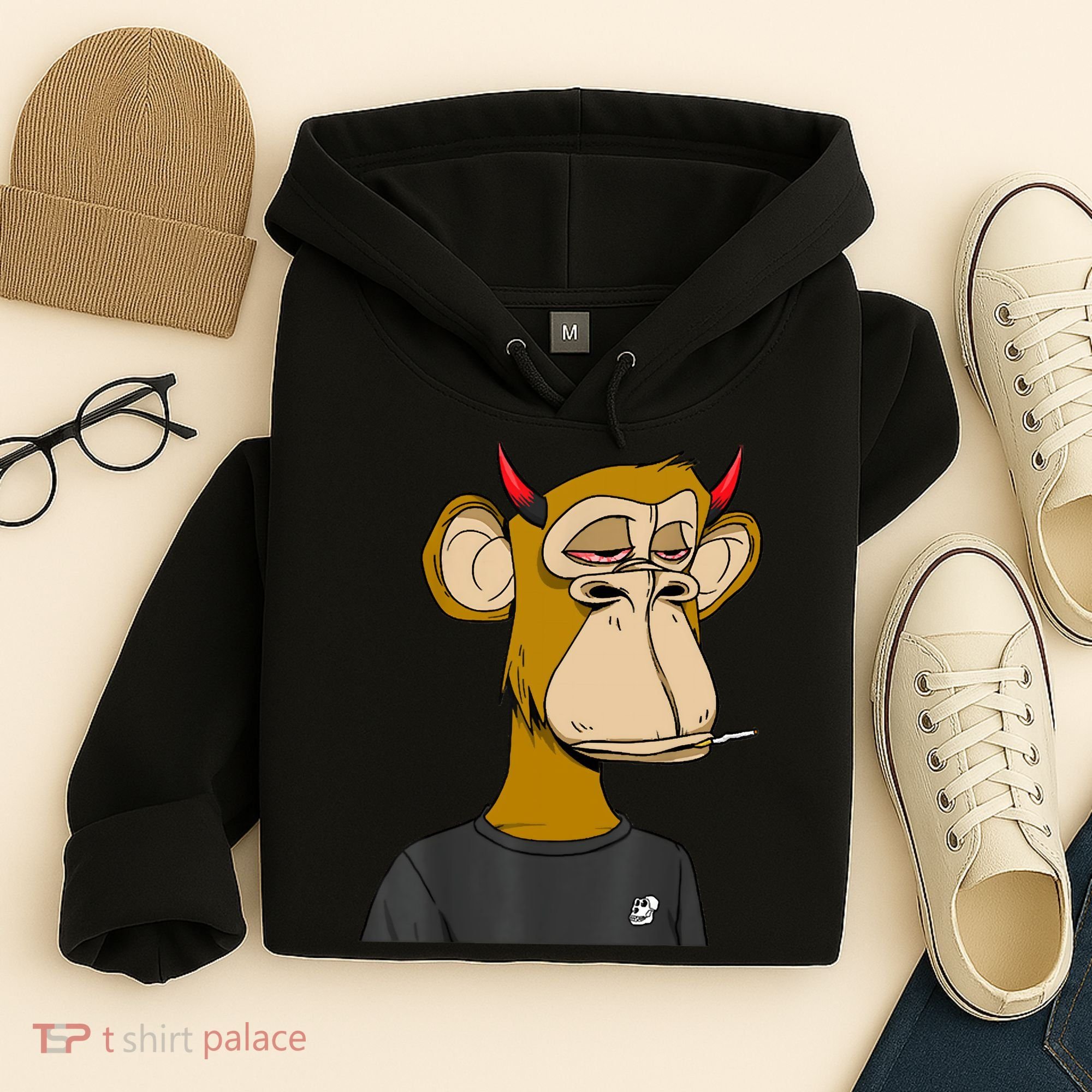 Bitcoin Ape Stoned Hoodie