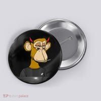 Bitcoin Ape Stoned Button thumb 0