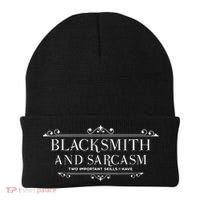 Blacksmith And Sarcasm Blacksmith Craftsman Metal Hoof Blacksmith Beanie thumb 0