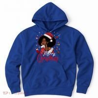Black African Santa Hat African American Merry Christmas Pj Cool Gift Hoodie thumb 0