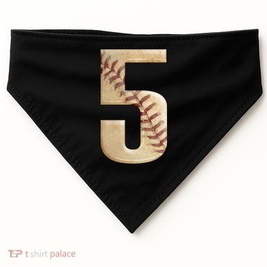 Baseball 5th Birthday  USA-Made Doggie Bandana