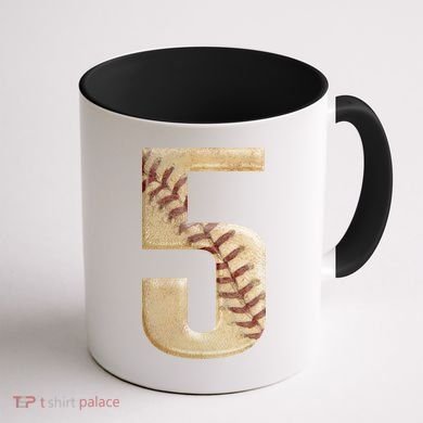 Baseball 5th Birthday  Coffee Mug back