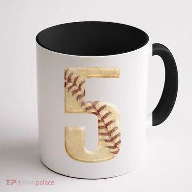 Baseball 5th Birthday  Coffee Mug back