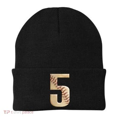Baseball 5th Birthday Beanie