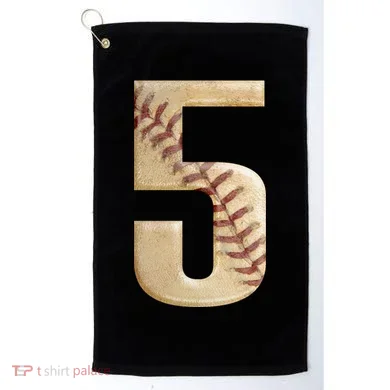 Baseball 5th Birthday  Golf Towel