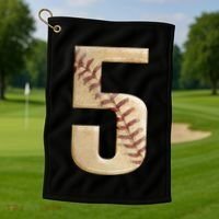 Baseball 5th Birthday  Golf Towel thumb 1