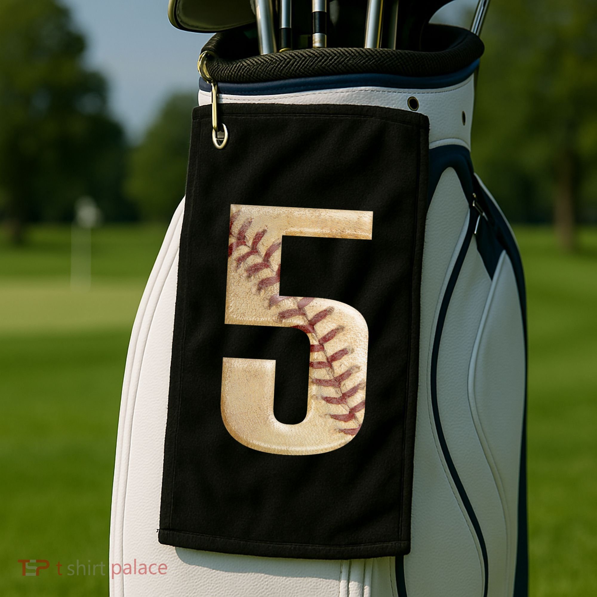 Baseball 5th Birthday  Golf Towel