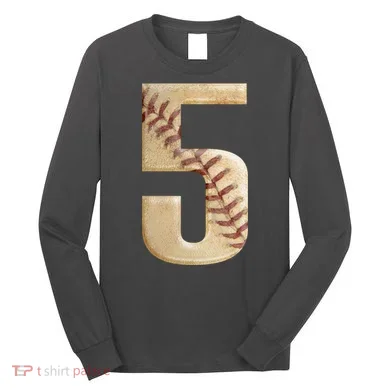 Baseball 5th Birthday Long Sleeve Shirt