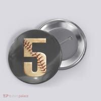 Baseball 5th Birthday  Button thumb 0