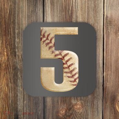 Baseball 5th Birthday  Coaster